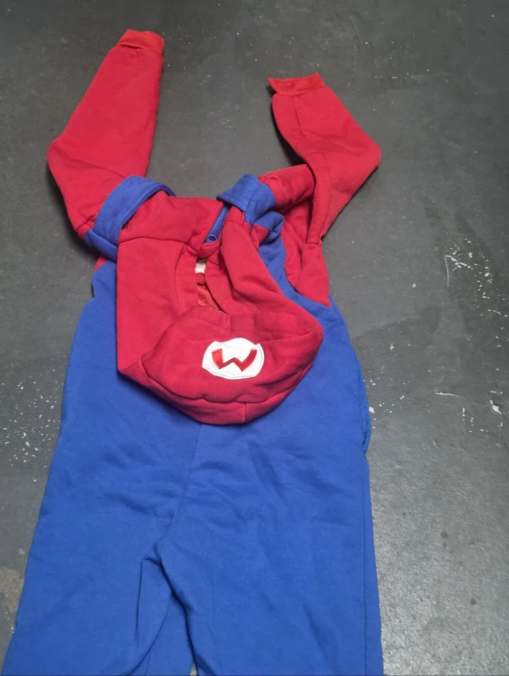 Kids Mario Bro  Jumper Costume with Hood